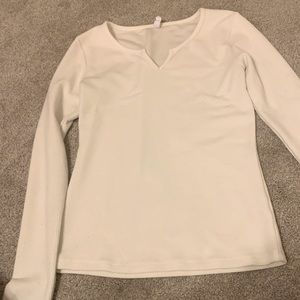 white, long sleeve, shirt